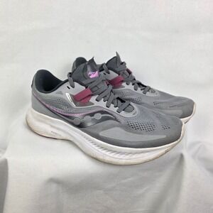 Saucony Women's Guide 15 Running Shoes Gray Pink Athletic Sneakers‎ Size 8.5